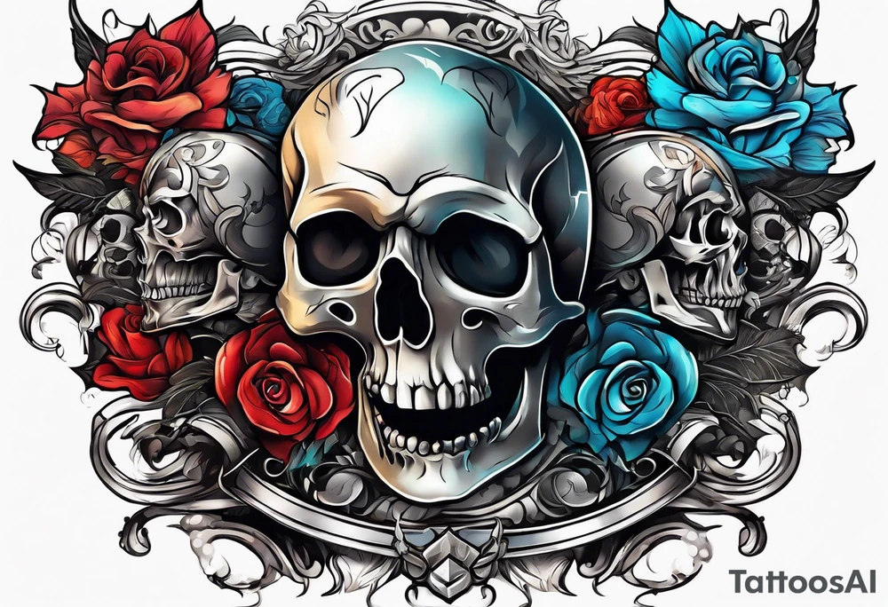 battle between life and death tattoo idea