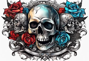 battle between life and death tattoo idea