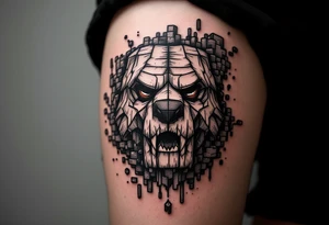 small Minecraft tattoo tattoo idea