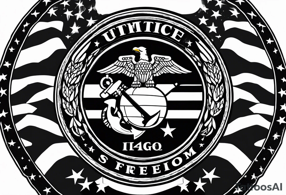 Operation Iraqi freedom usmc tattoo idea