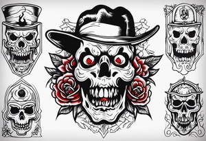 1940's horror tattoo idea