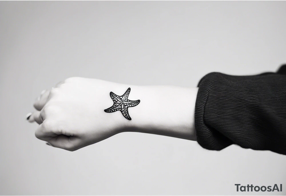 Dainty Shell/starfish wrist tattoo tattoo idea