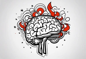 brain war against yourself tattoo idea