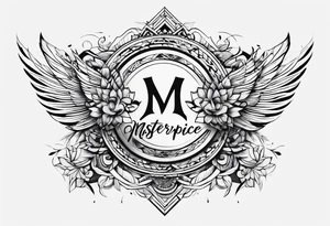 Minimalistic script tattoo idea