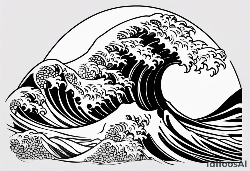 wave emoji tattoo tattoo idea