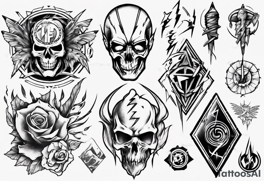 flash art tattoo idea
