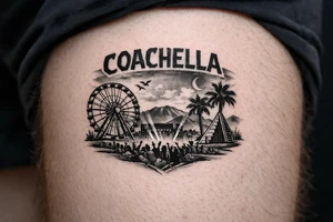 Coachella music festival tattoo idea