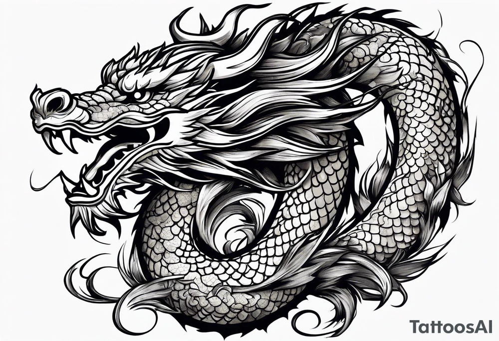 Traditional Chinese Dragon tattoo idea