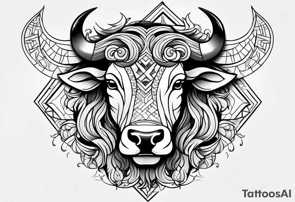 Taurus sign tattoo idea