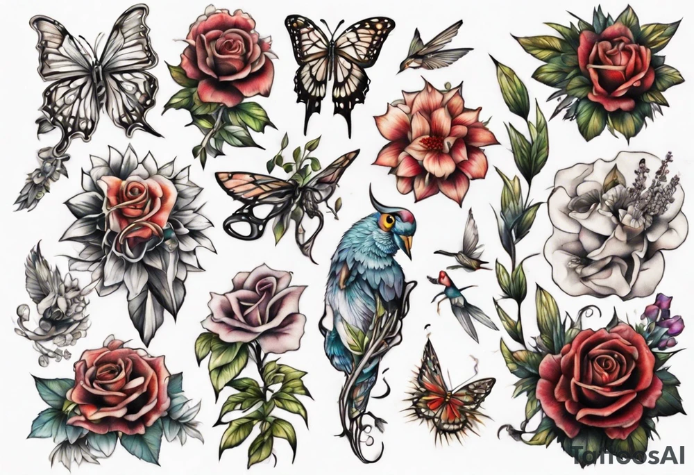 garden tattoo idea