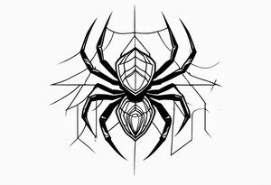 Electrifying spider tattoo idea