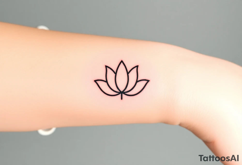 Lotus and Leo symbol tattoo idea