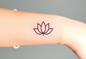 Lotus and Leo symbol tattoo idea