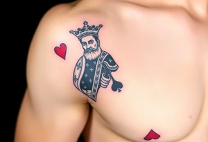 king of hearts tattoo idea