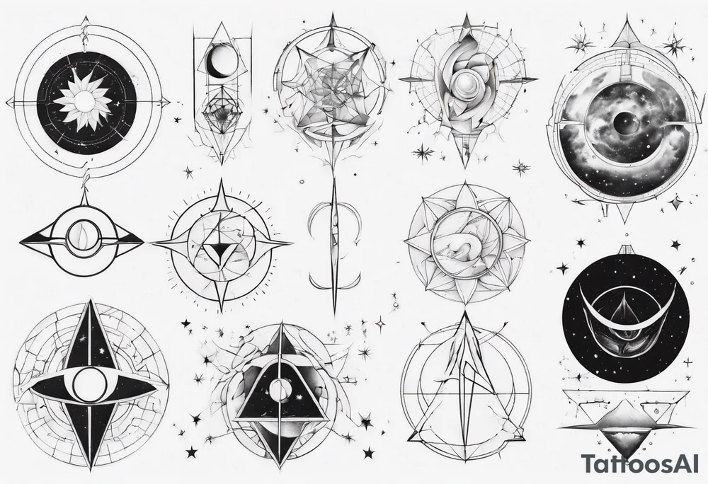 Golden ratio to space tattoo idea