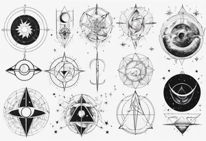 Golden ratio to space tattoo idea