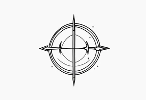 Little Sagittarius symbol tattoo idea