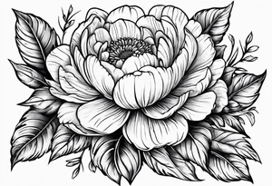Vintage pocket waych with marigold flower. tattoo idea