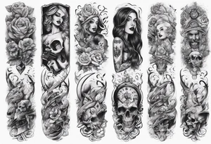 full arm sleeve tattoo
betrayal theme tattoo idea