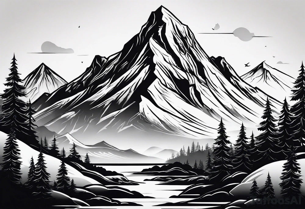 Mountain tattoo idea
