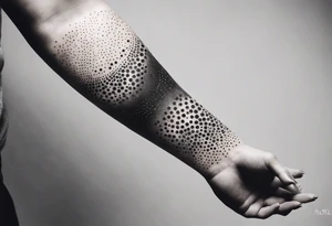 broken skeletal arm tattoo idea