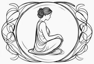 Showing power of mind body and soul in a feminine way tattoo idea