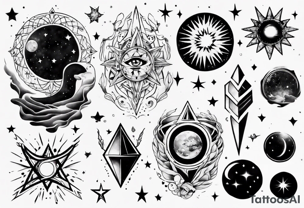 galaxy tattoo idea