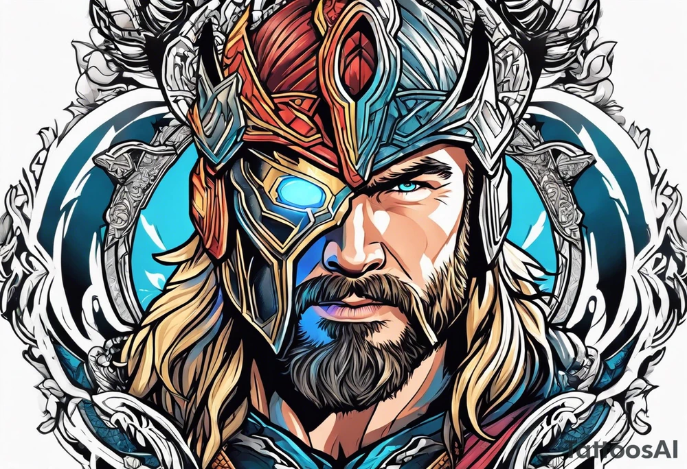 The Mighty Thor that looks like the Chris Hemsworth version tattoo idea