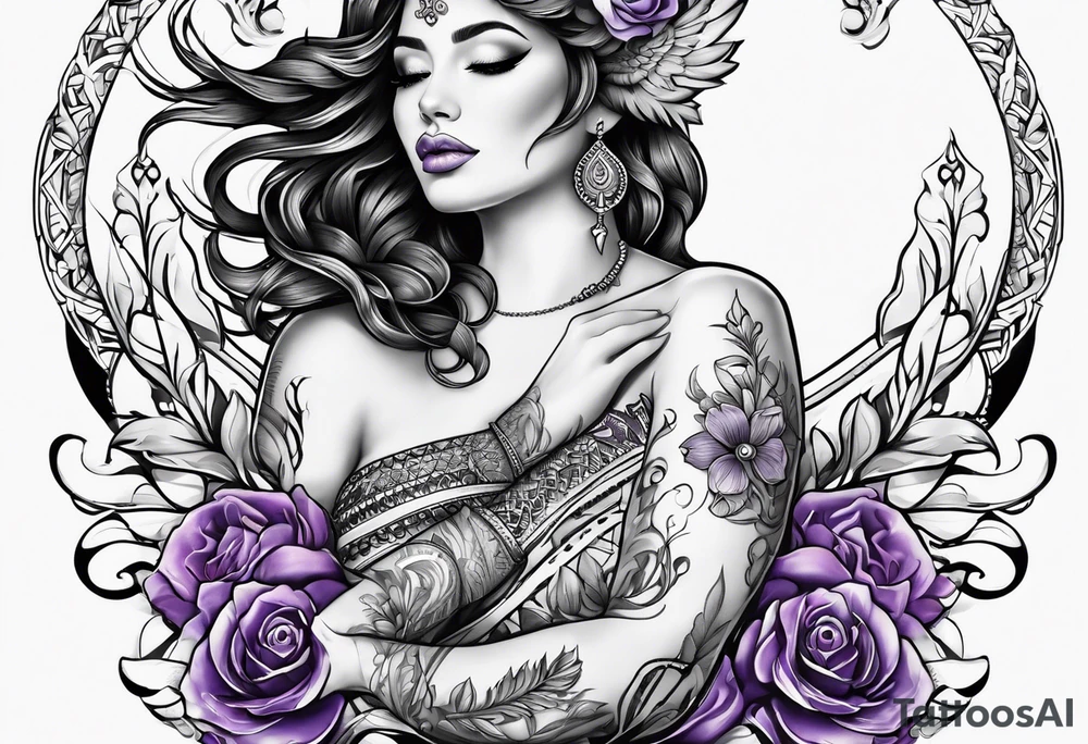 lavender tattoo idea