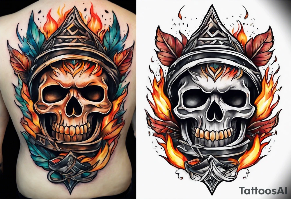 bonfire tattoo idea