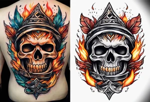 bonfire tattoo idea