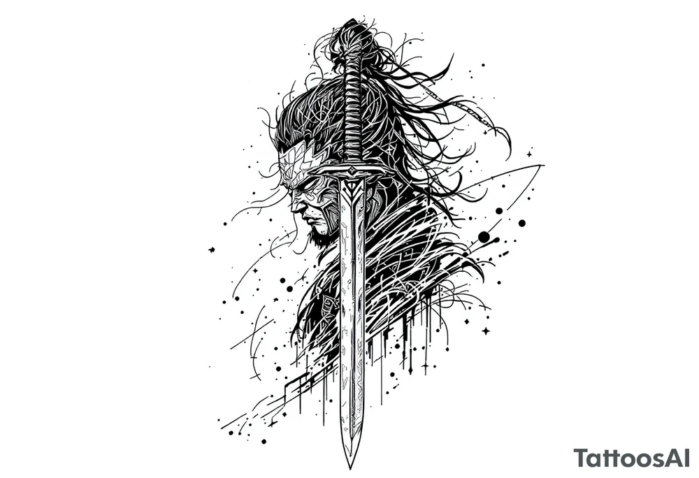 Katana, strength, patience tattoo idea