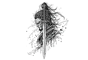 Katana, strength, patience tattoo idea