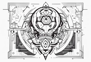 AI Tech tattoo idea