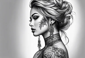 Human body tattoo idea