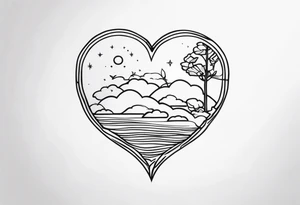 minimalist  tattoo for couples tattoo idea