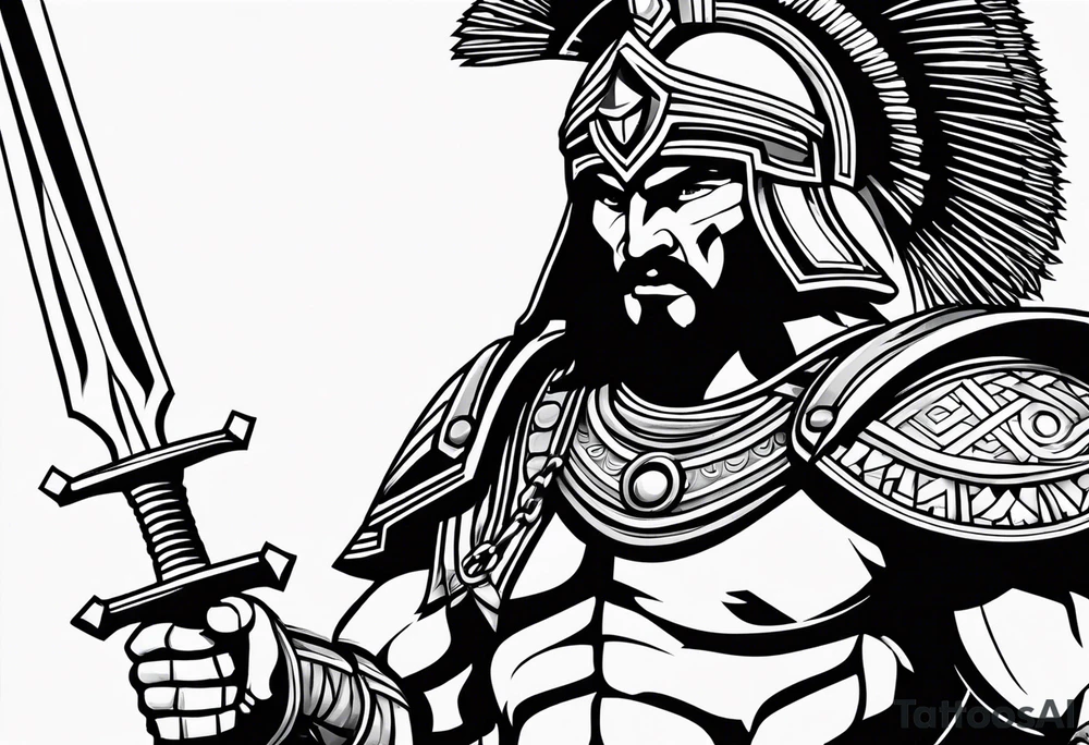 Sparta warrior tattoo idea
