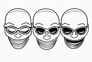 SEE NO EVIL EMOJI tattoo idea