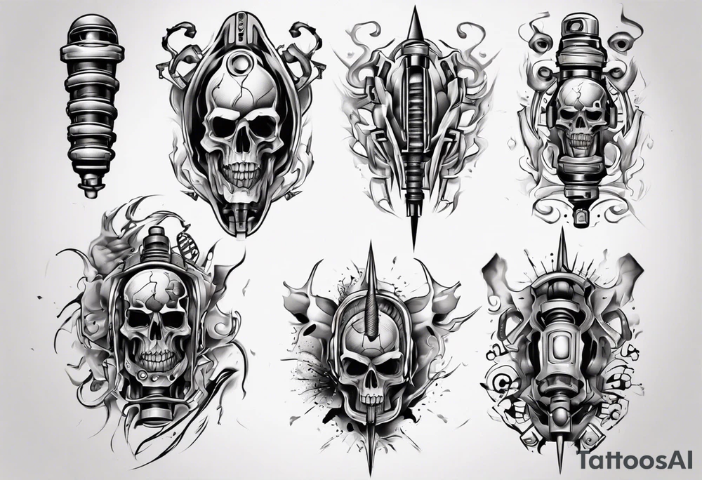 Car shocks tattoo idea