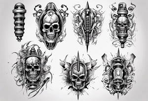 Car shocks tattoo idea