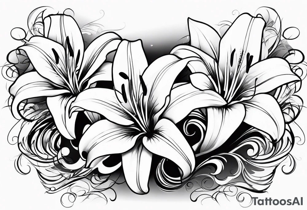 Lillies tattoo idea