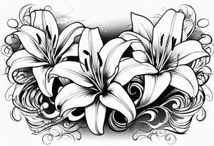 Lillies tattoo idea