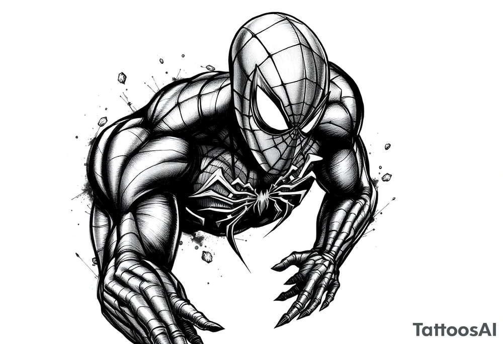 spiderman tattoo idea