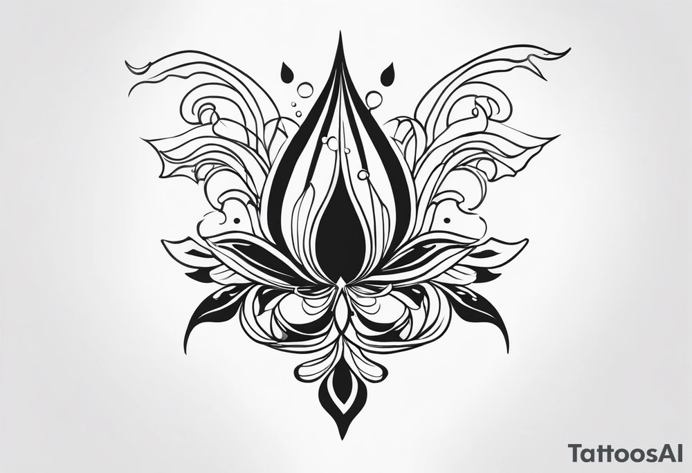 water tattoo idea