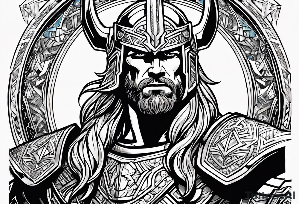 The Mighty Thor that looks like the Chris Hemsworth version tattoo idea
