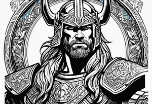 The Mighty Thor that looks like the Chris Hemsworth version tattoo idea