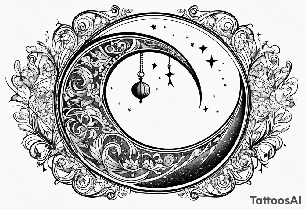 Crescent moon,freedom, peace, atheist tattoo idea