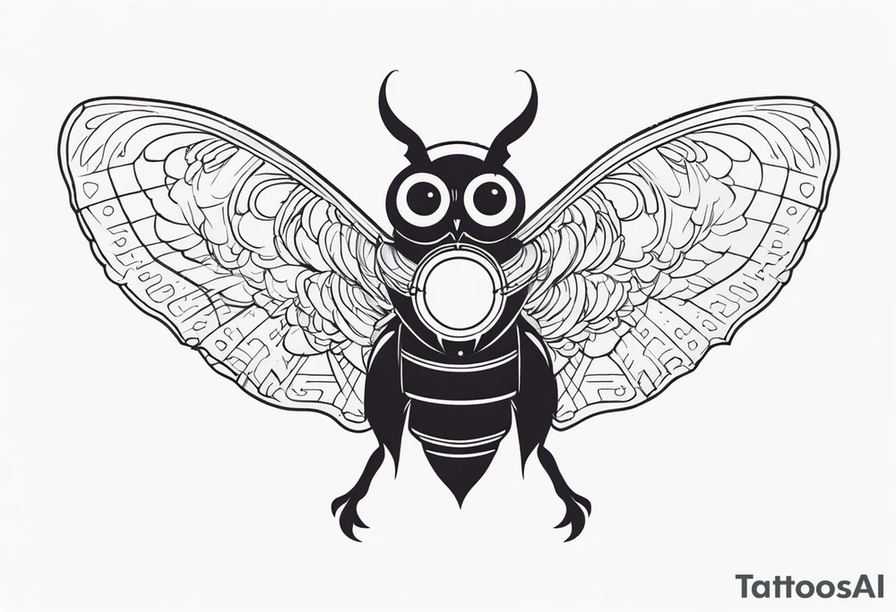 Mothman in action tattoo idea