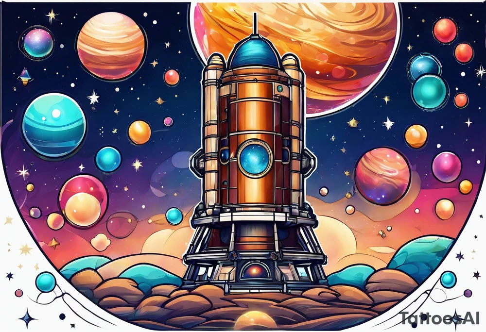 Bubbles space telescope tattoo idea