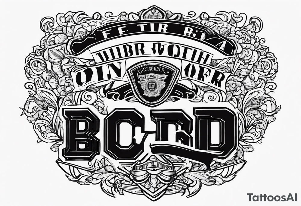 Officer B.D. tattoo idea